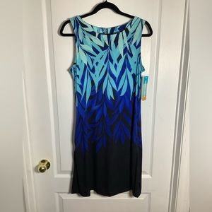 NWT Simon Chang tropical print summer tank dress